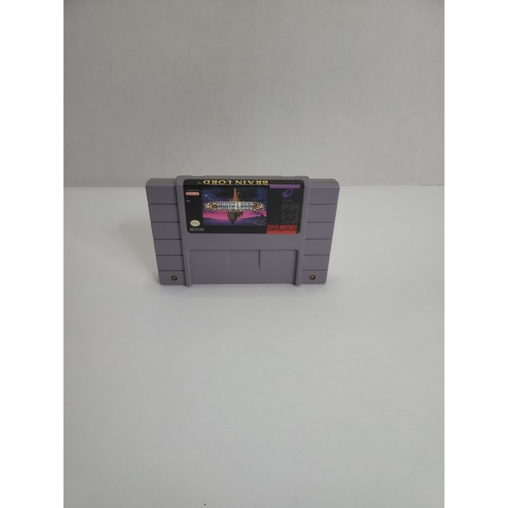 Enix Brain Lord Super Nintendo SNES Game Cartridge Nintendo SNES‎ NTSC-U/C